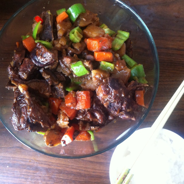 土豆炖排骨