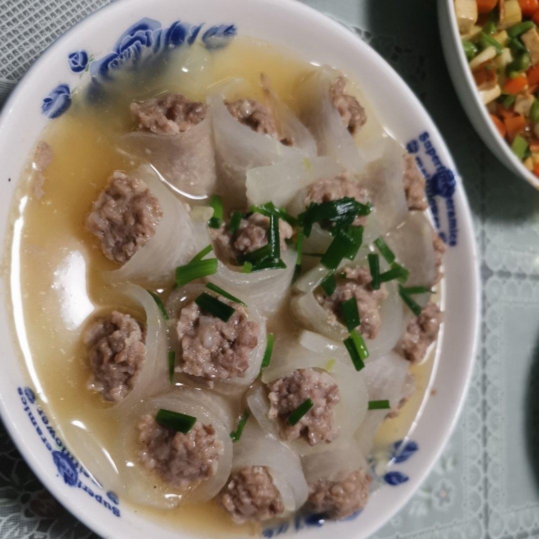 冬瓜酿肉(营养美味“蒸”在一起)