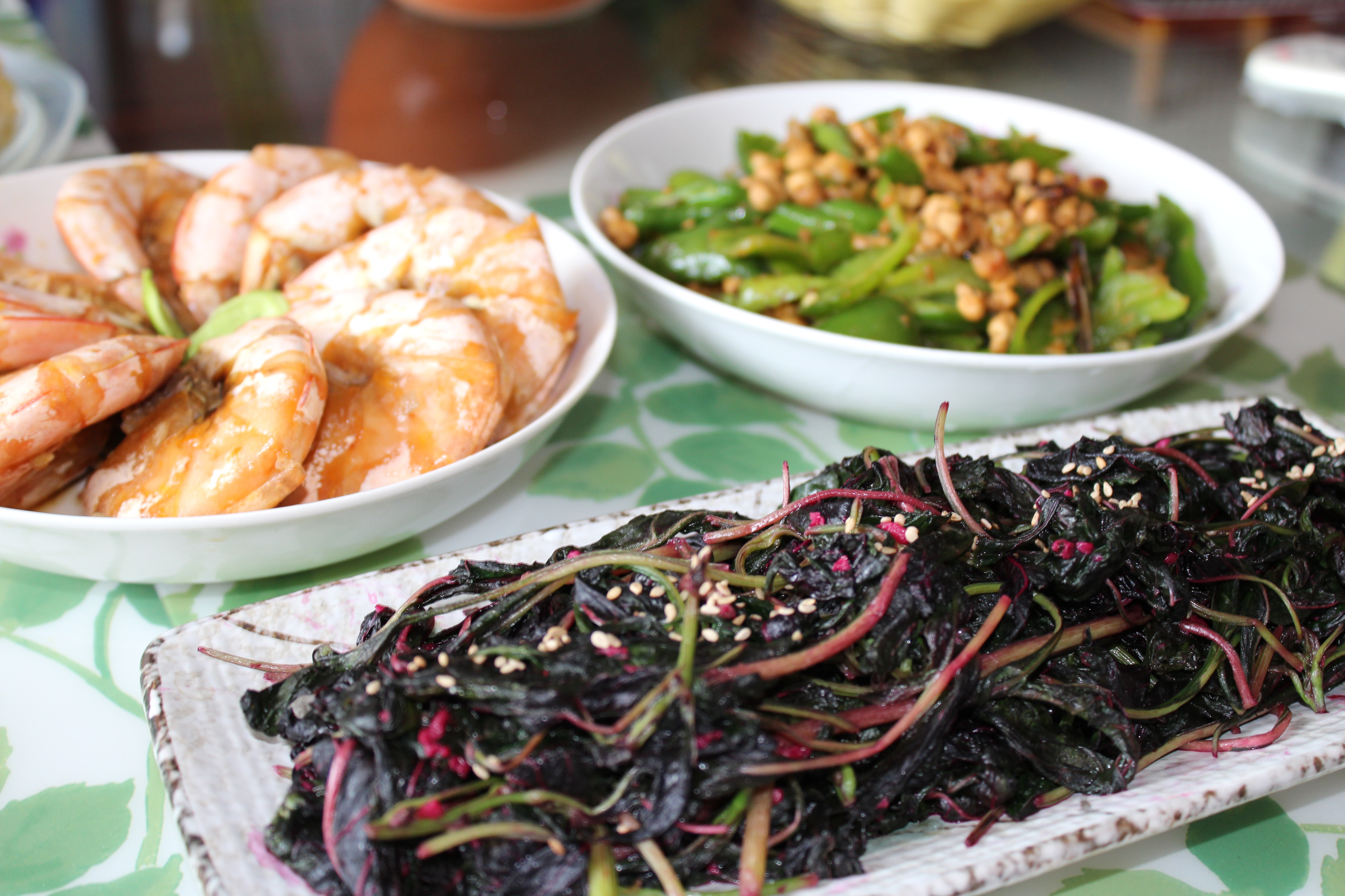 蒜茸炒红苋菜