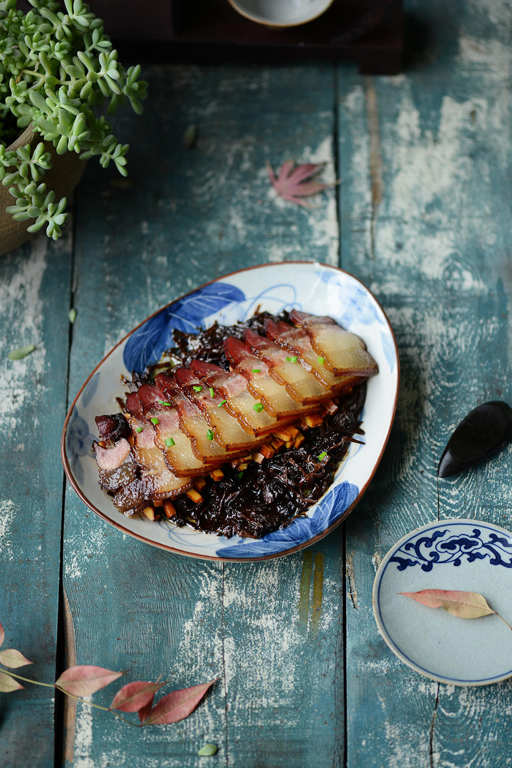 梅菜香干蒸腊肉