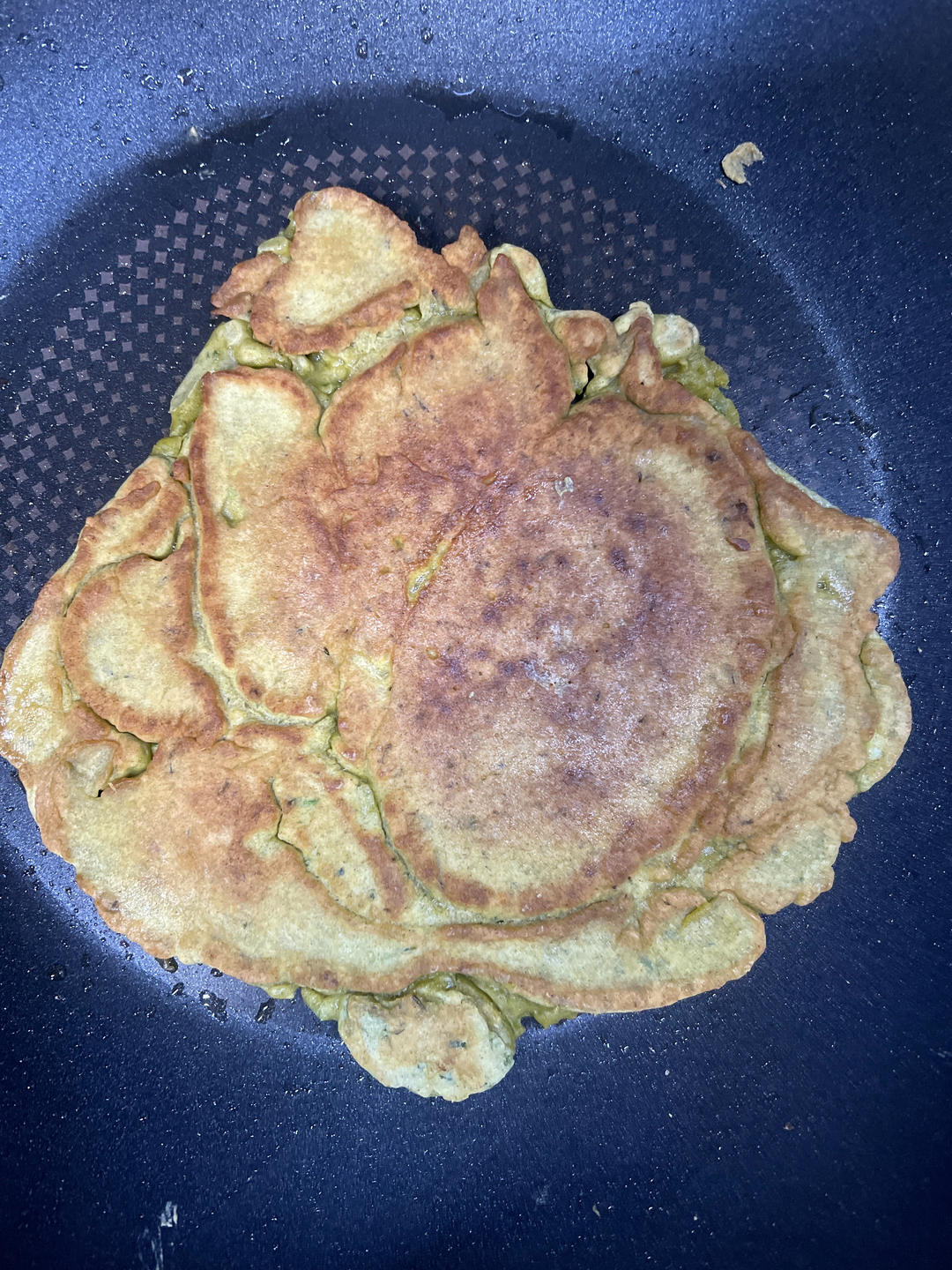 韭菜花鸡蛋饼