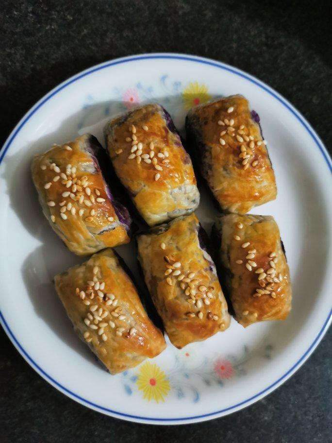 万能的手抓饼系列～紫薯酥