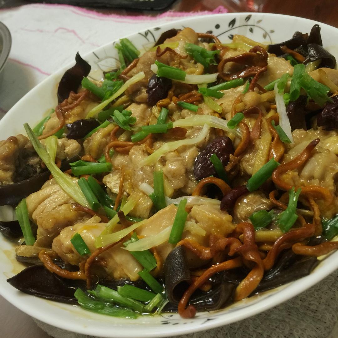 虫草花蒸鸡