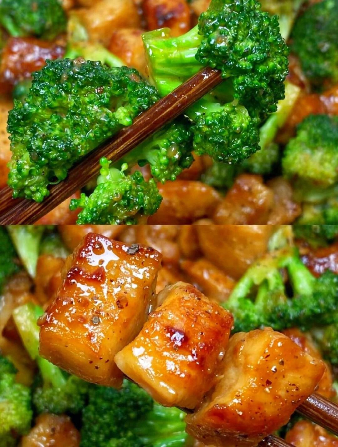 西兰花炒鸡胸肉的做法 步骤3