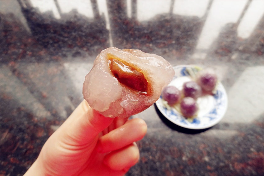 水晶紫薯糕