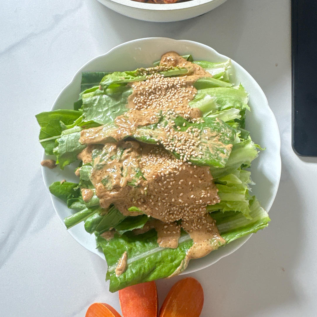 每次做都光盘的麻酱油麦菜