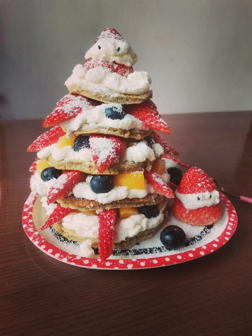 免烤箱❗️高颜值巨好吃的圣诞树松饼蛋糕🎄手把手教你做，让我们一起快乐过圣诞。