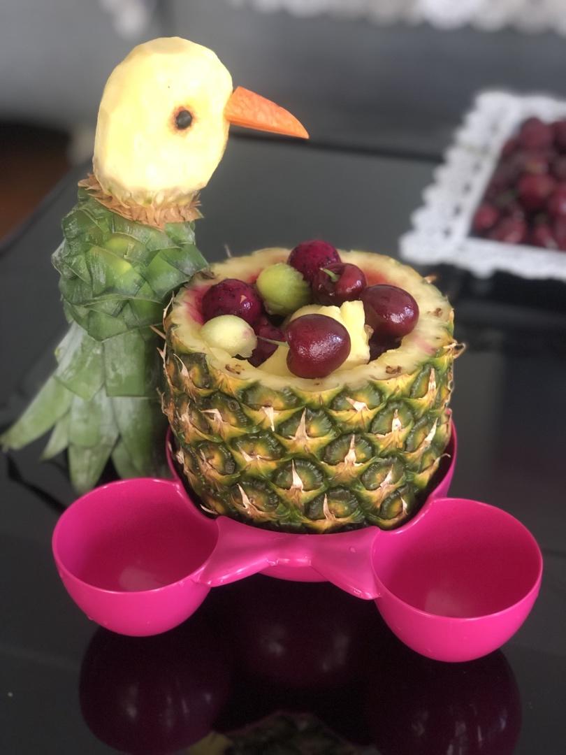 鹦鹉水果盘 （动物水果盘）