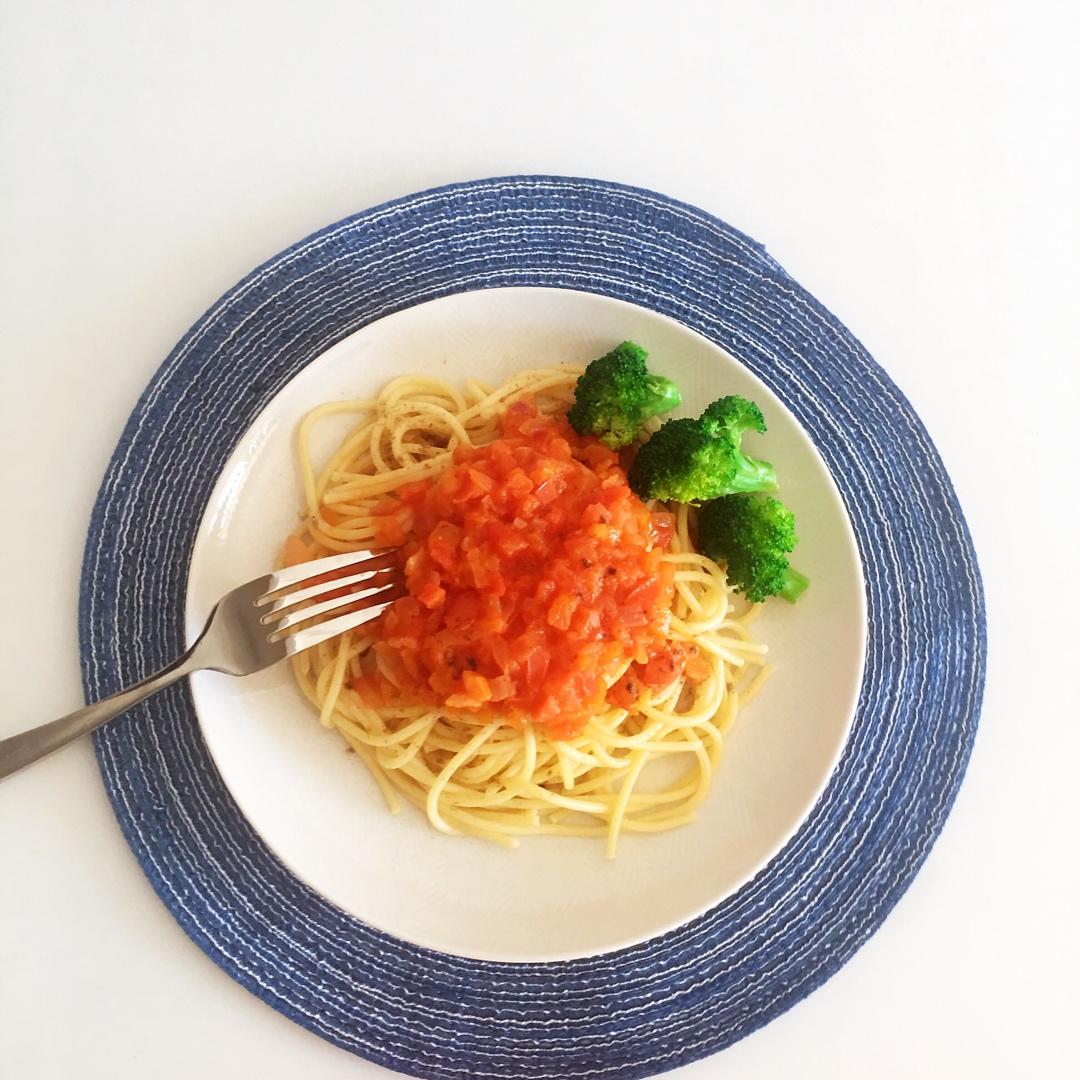（完胜必胜客的）番茄肉酱意大利面～
