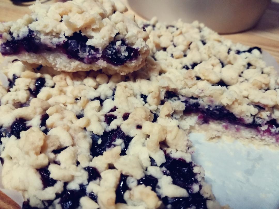 蓝莓酥粒小方块Blueberry Crumber Bars