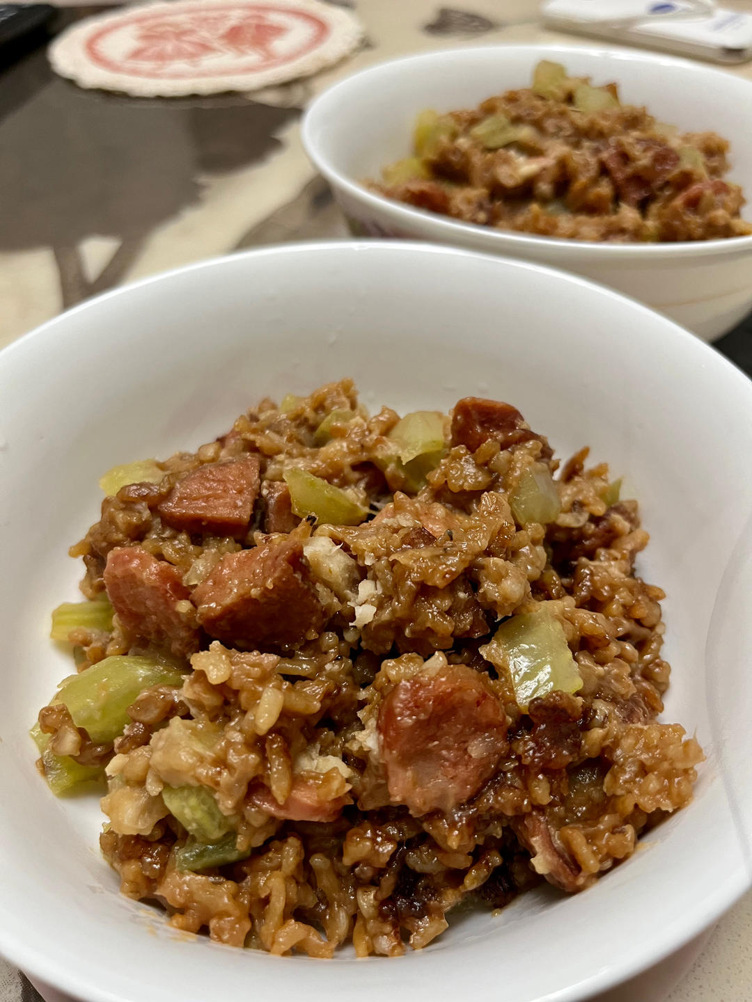 懒人必备～电饭煲腊肠焖饭