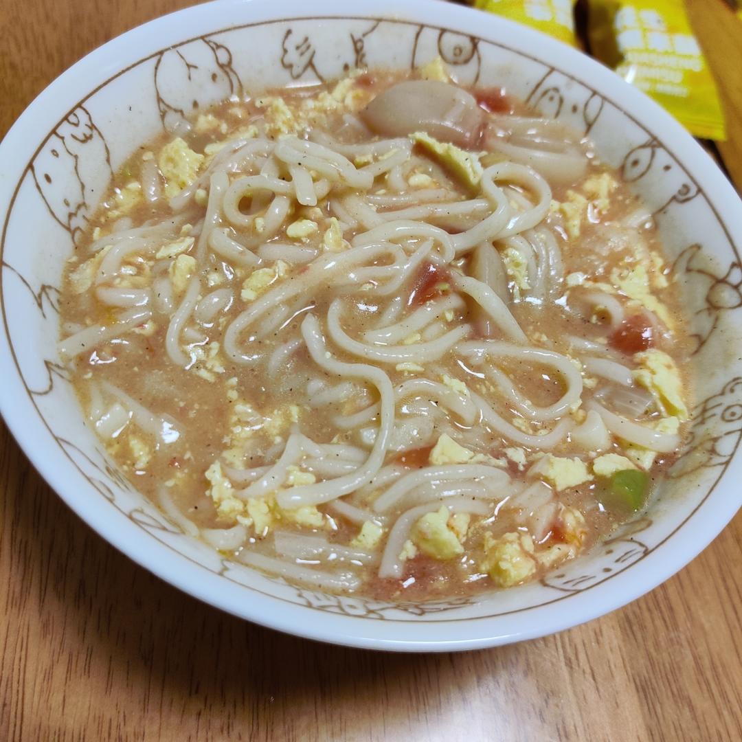 恨不得抱着锅舔的番茄鸡蛋面