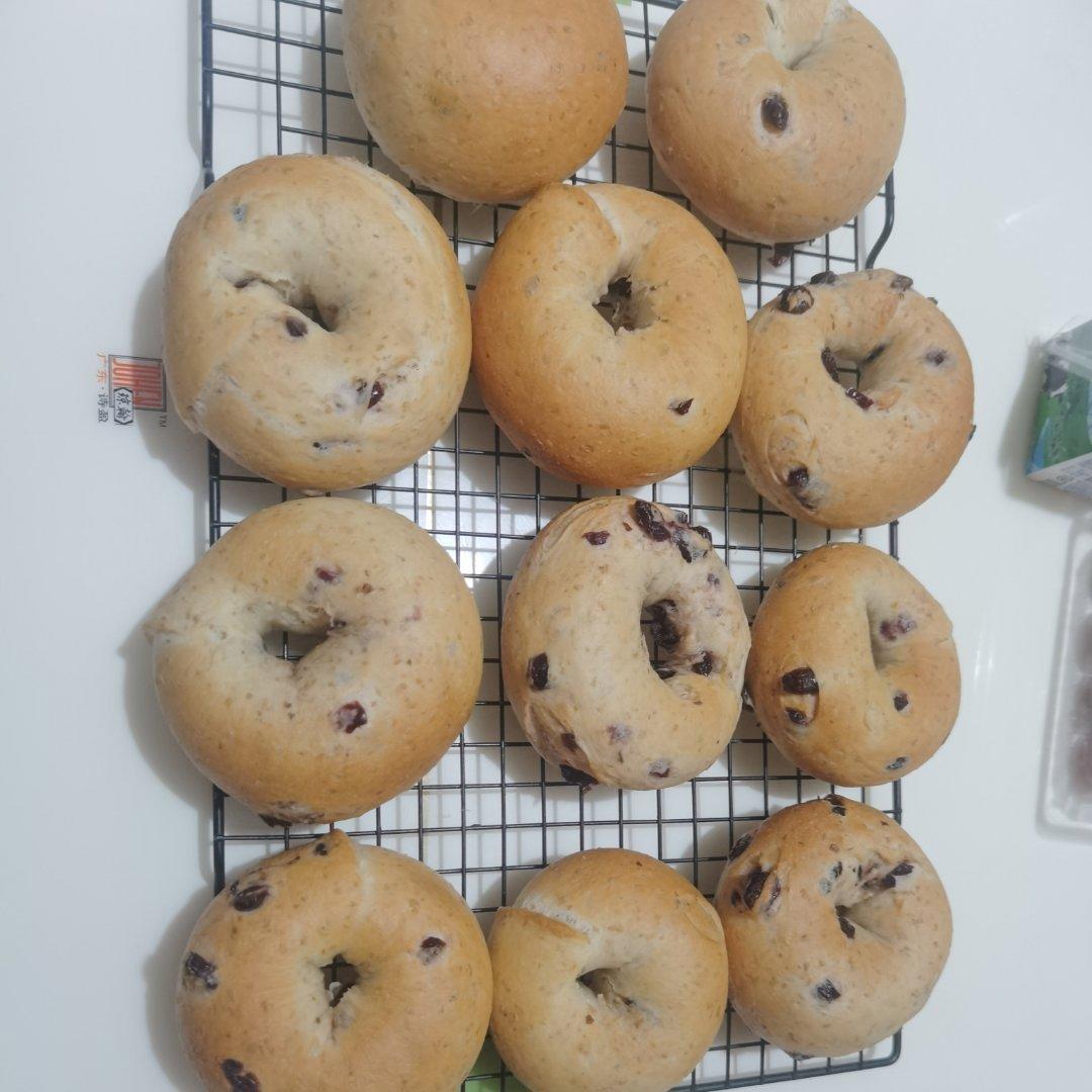 来吃圈圈吧！——全麦蔓越莓贝果