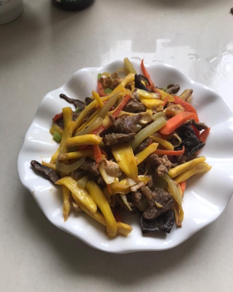 菠萝蜜丝炒肉