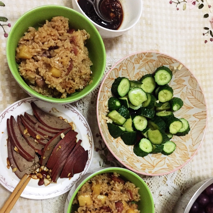 土豆腊味饭