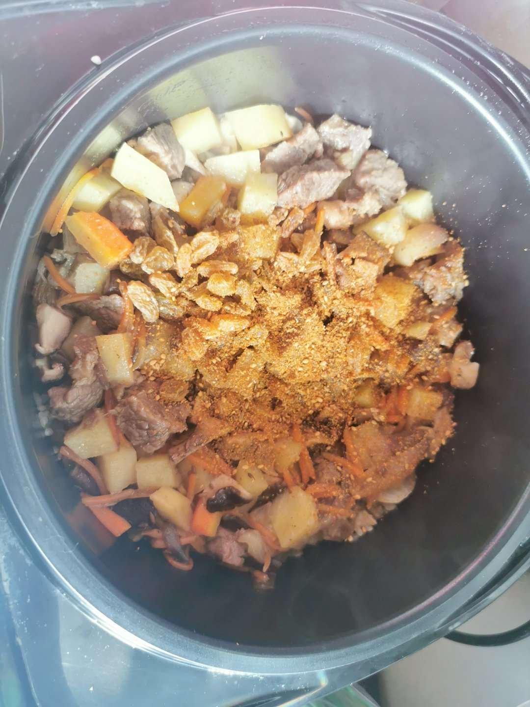 羊肉手抓饭（电饭煲和炒锅对比版）