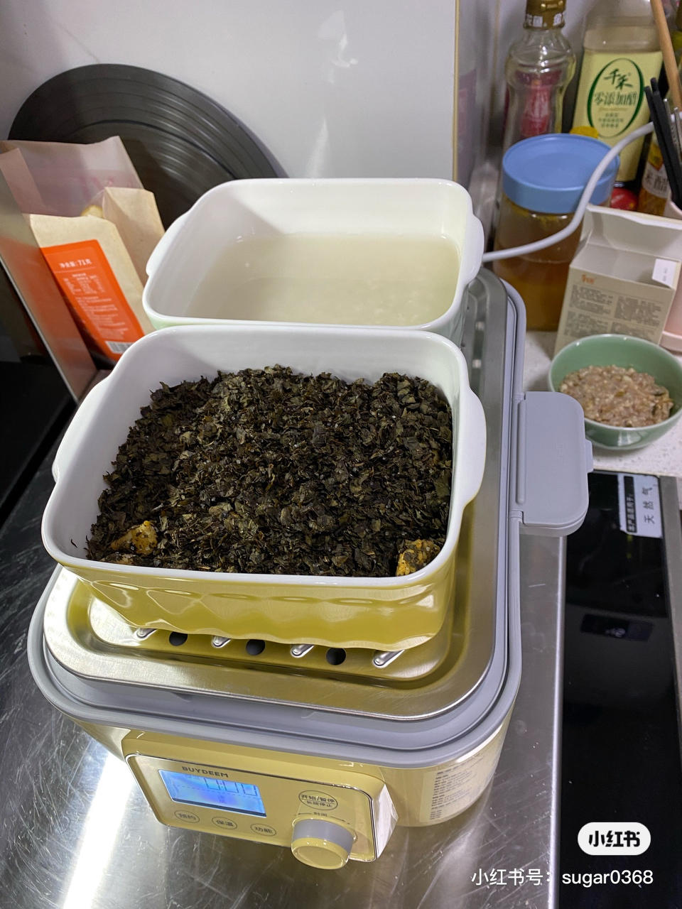 糯米蒸排骨&番茄土豆饭【1月北鼎蒸炖锅食谱】