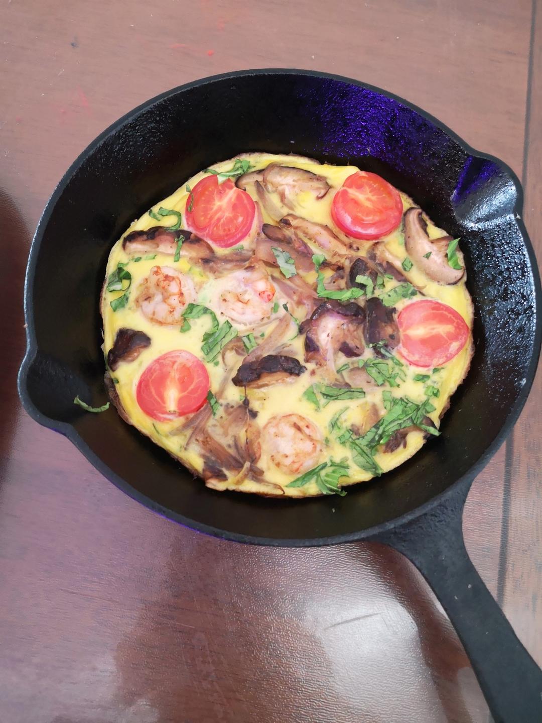 快手意大利烘蛋Frittata减脂早餐