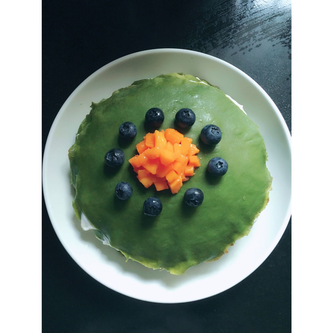 美味的煎蛋糕—抹茶千层蛋糕