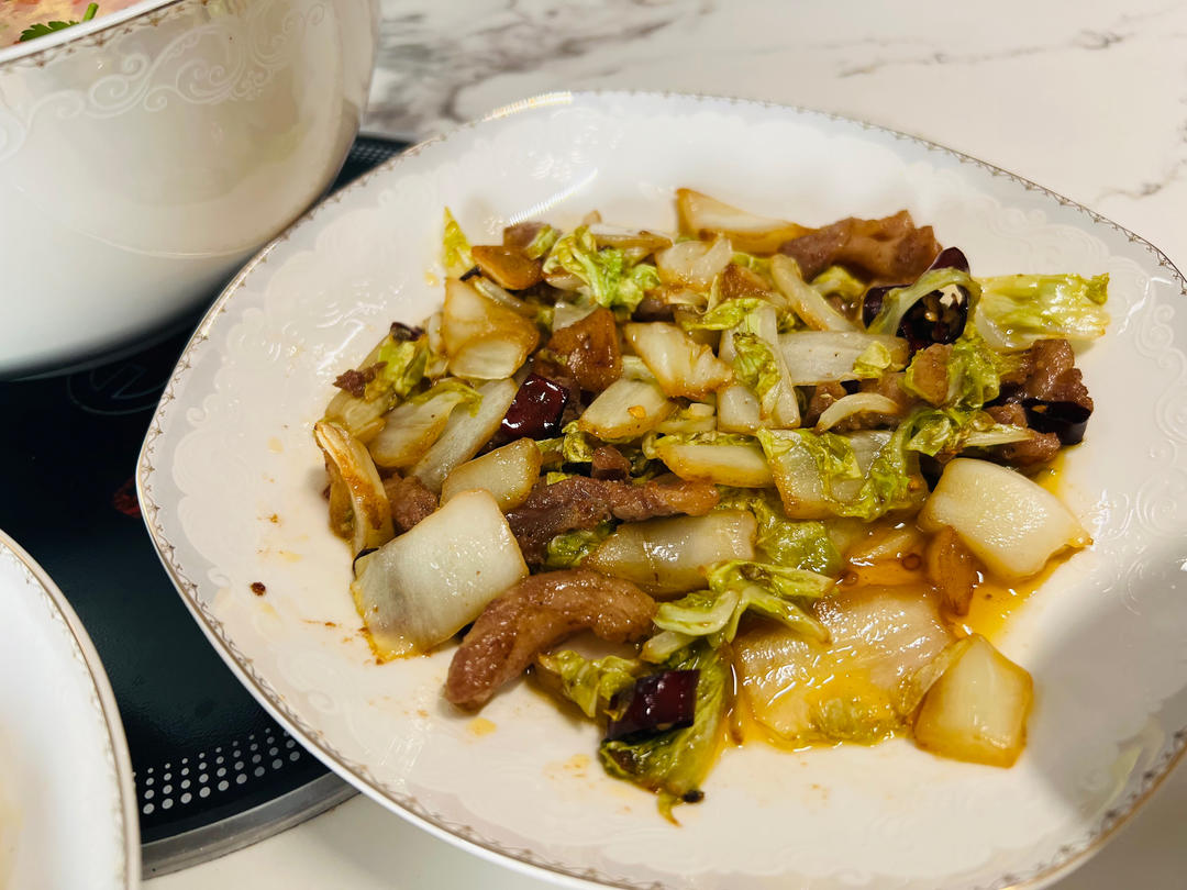 白菜炒肉