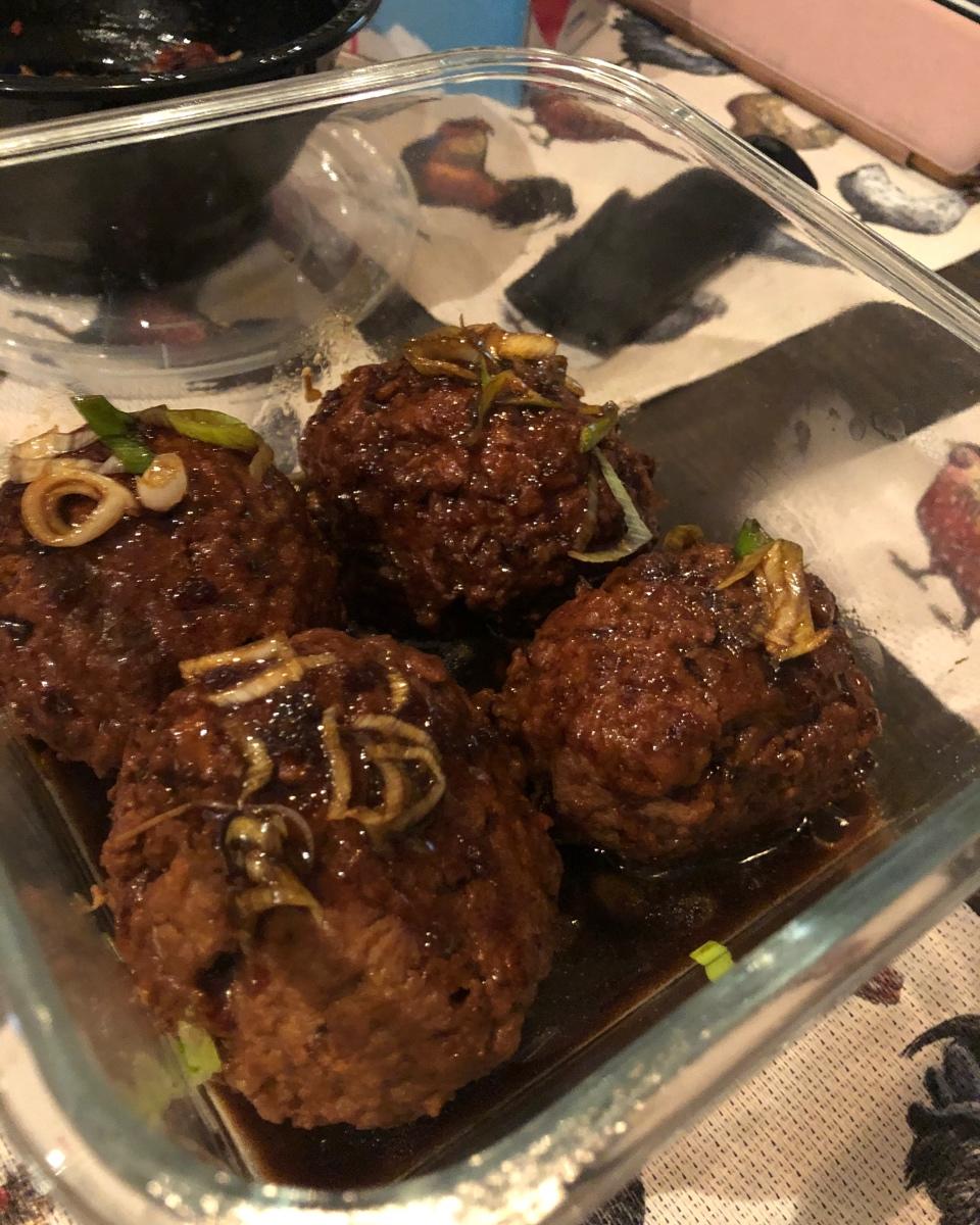 红烧狮子头(荸荠版）