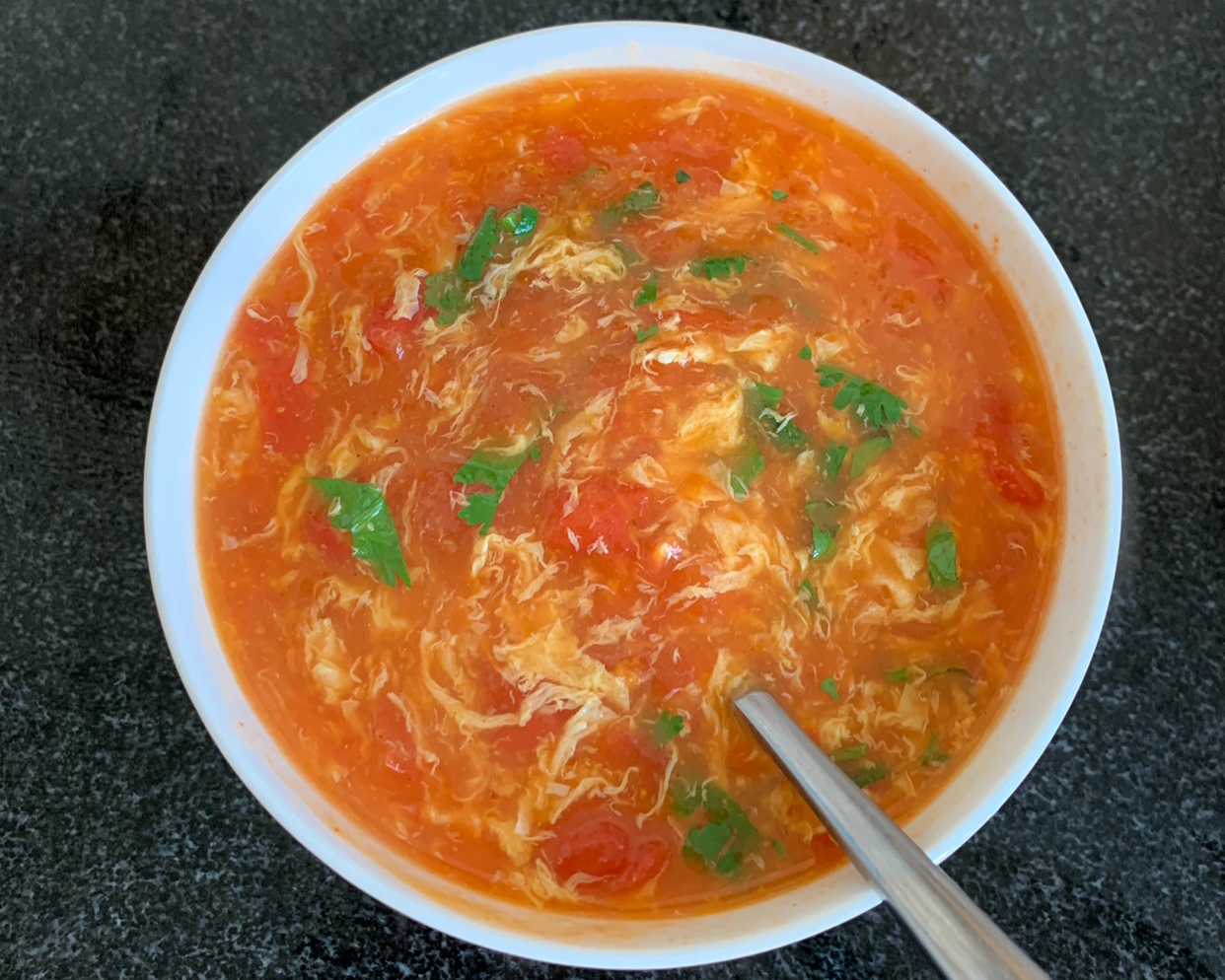减肥又超好喝的西红柿鸡蛋汤的做法