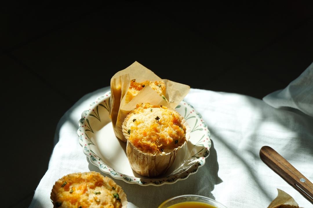 香葱肉松杯子蛋糕