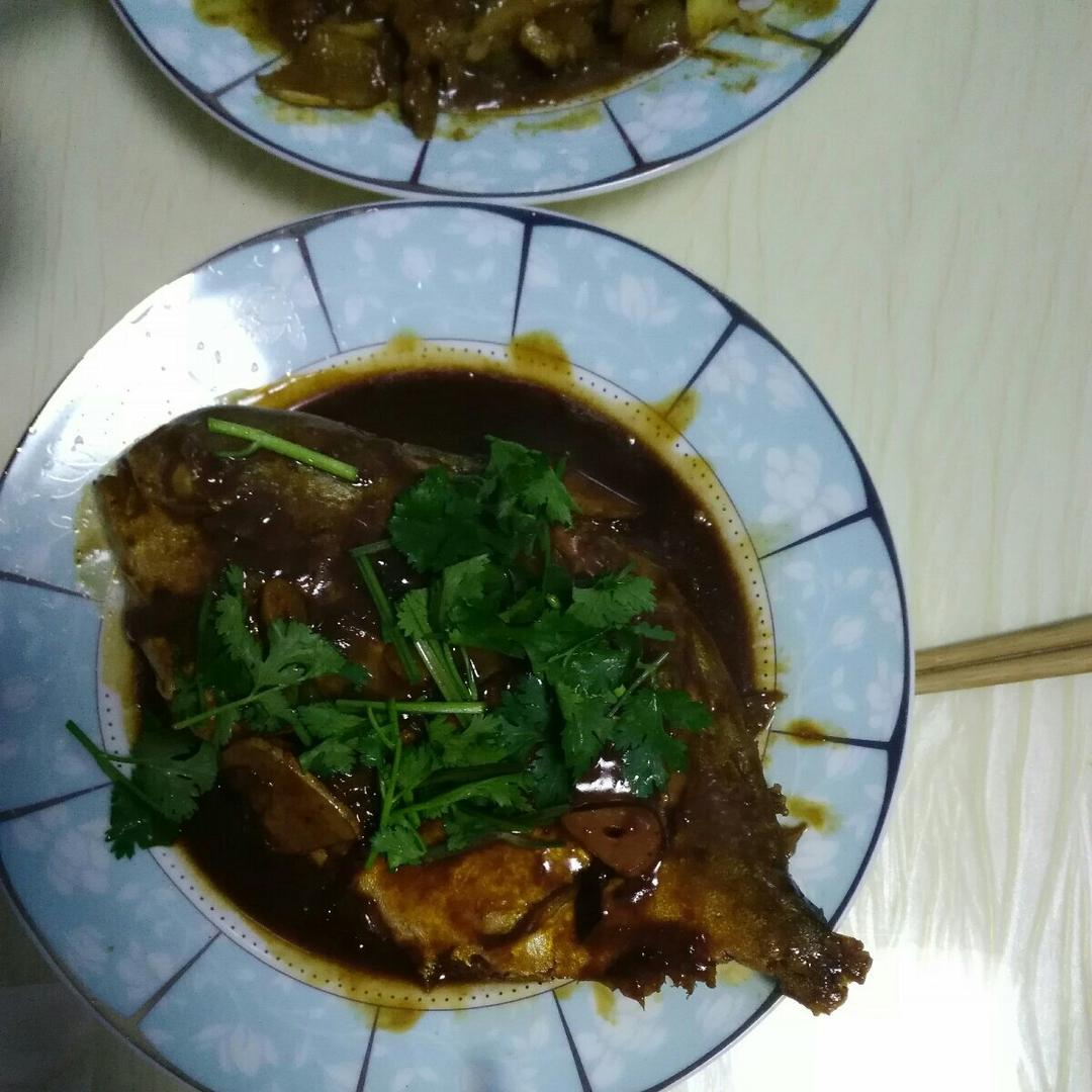 家常红烧鲳鱼