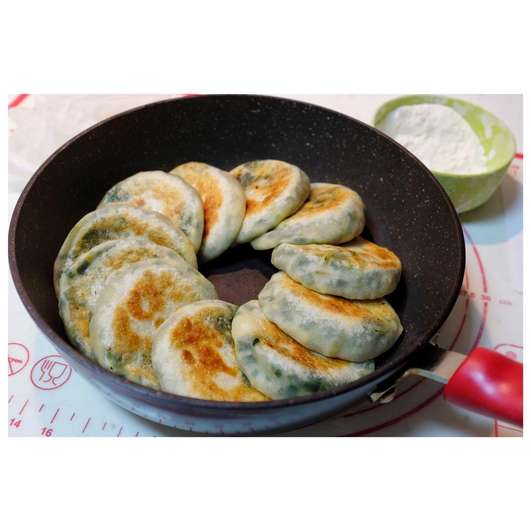 虾皮韭菜鸡蛋馅饼（图文）