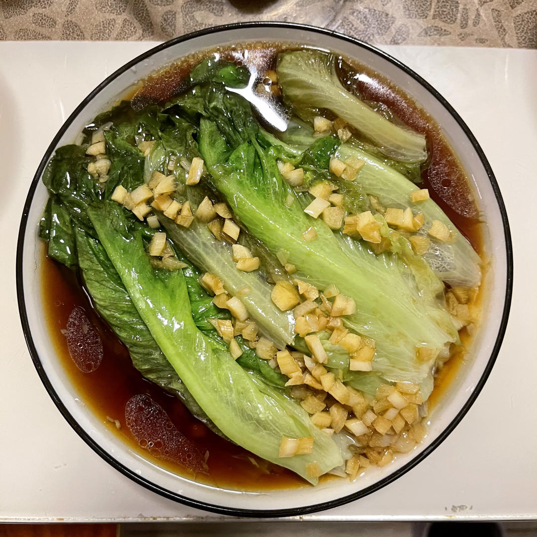 超级好吃低脂低热量的～蚝油生菜