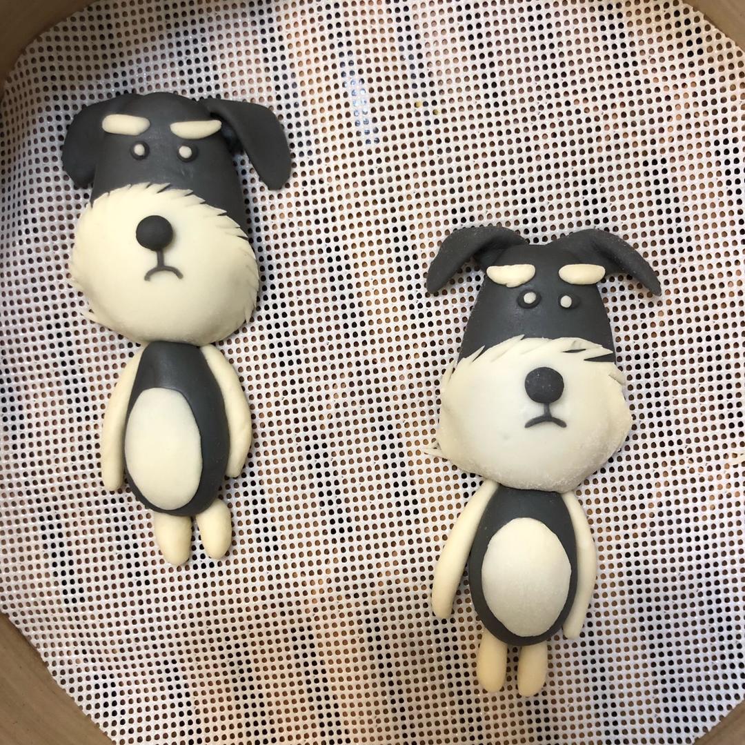 卡通馒头（雪纳瑞小狗）--原创