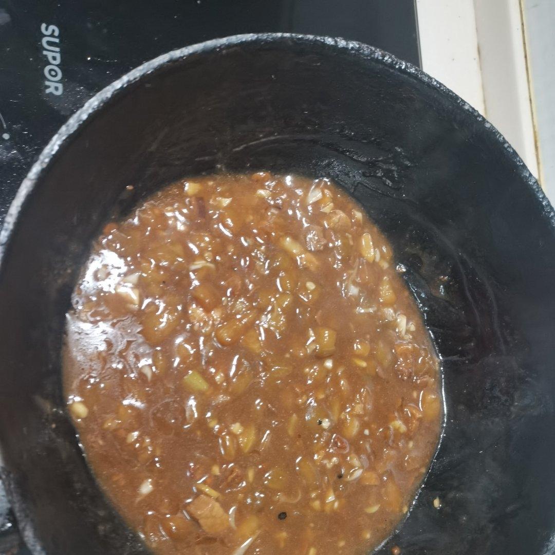 茄丁肉酱打卤面