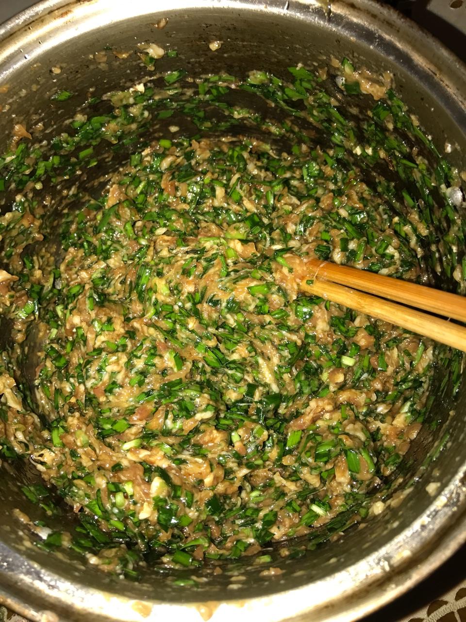 韭菜猪肉水饺