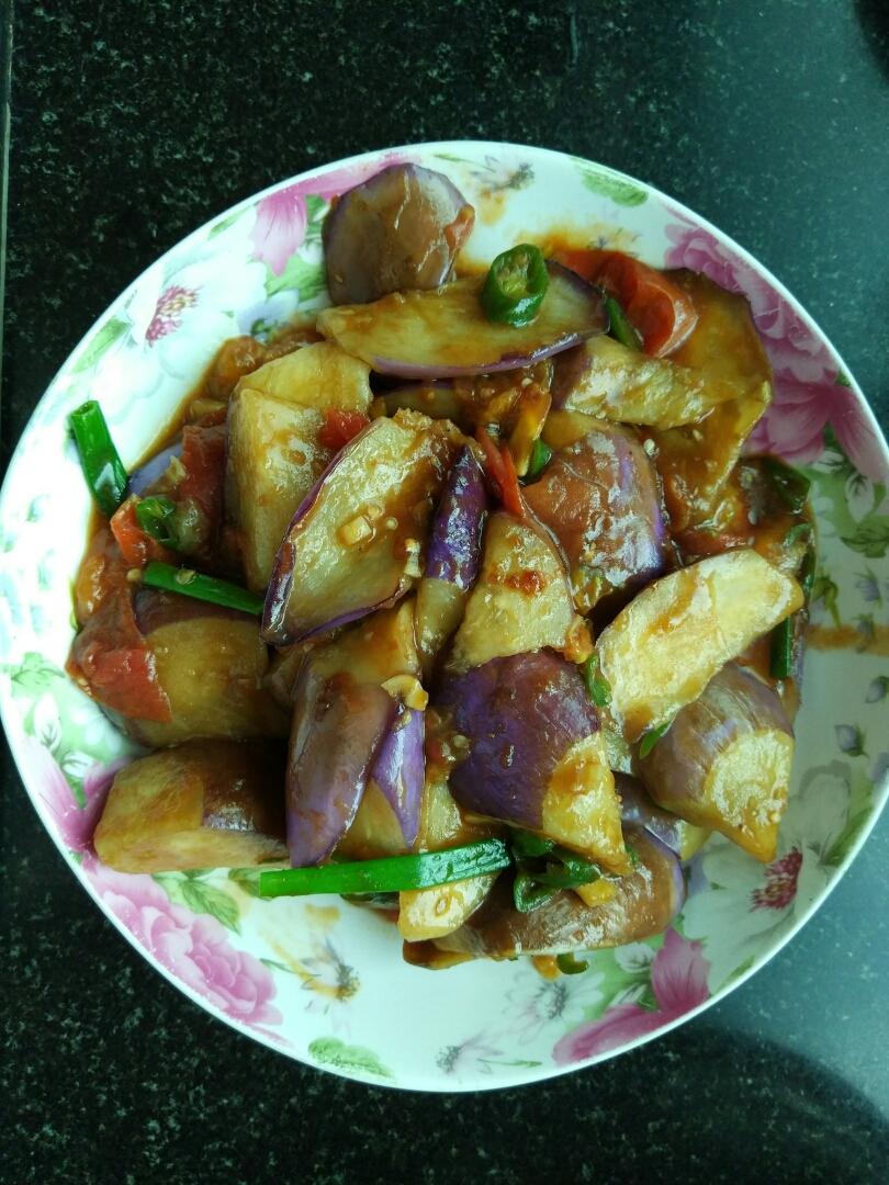 清炒茄子（少油版+视频）
