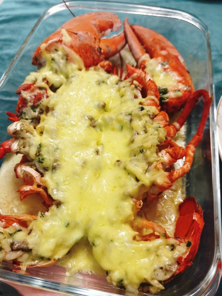 小短腿hhhh做的详细完整版焗烤澳洲龙虾(澳龙)