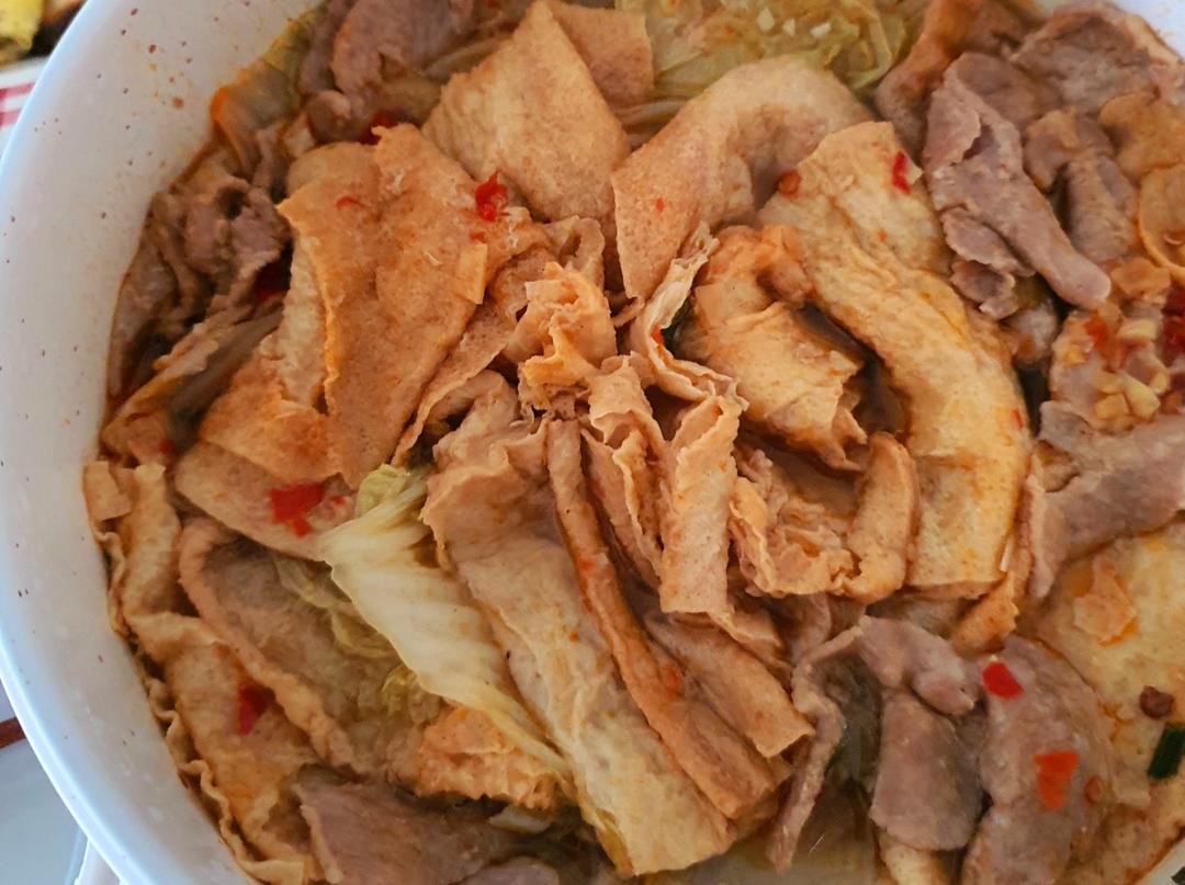 白菜豆腐煲