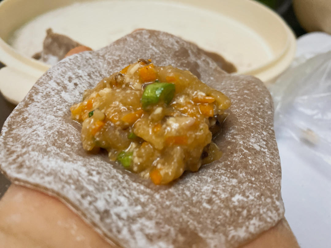 减脂瘦身虾仁鸡胸肉饺子