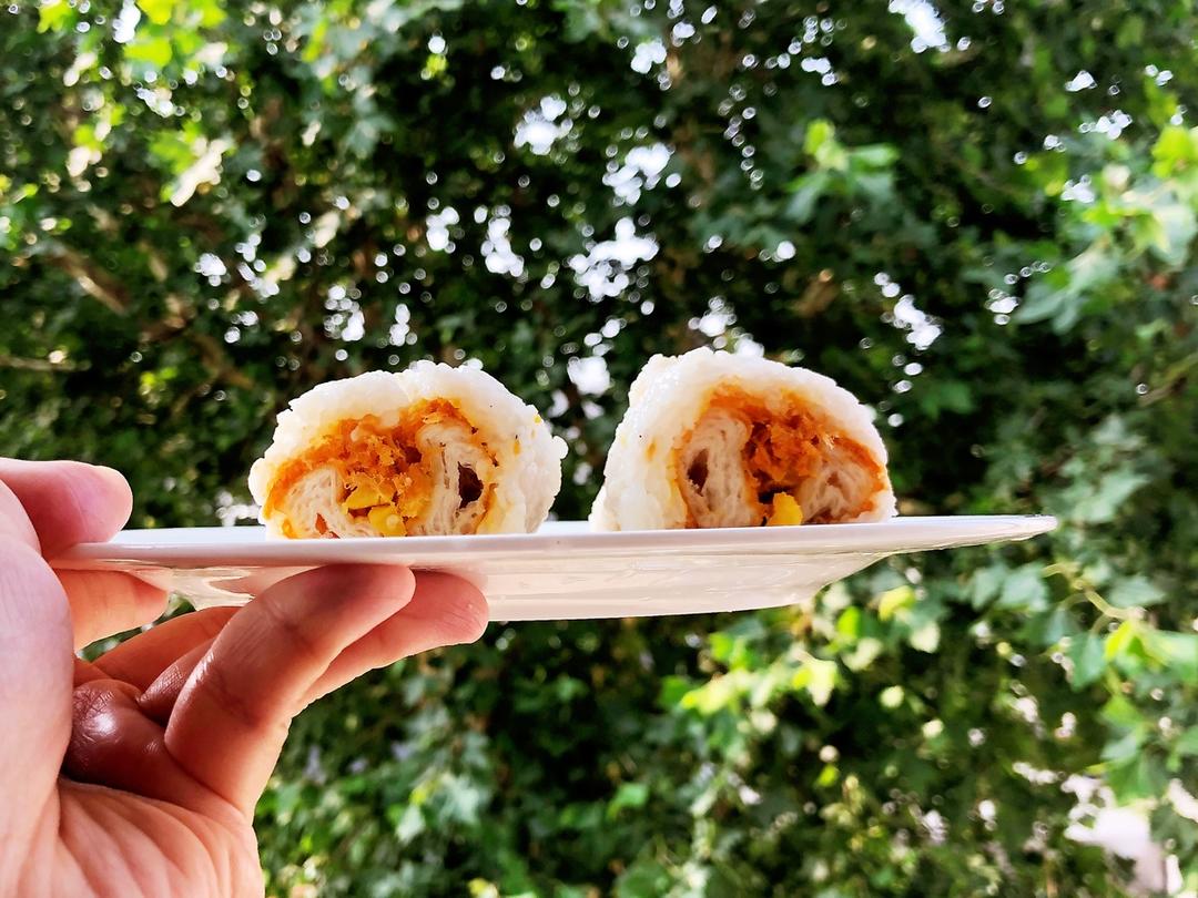 黑米粢饭团