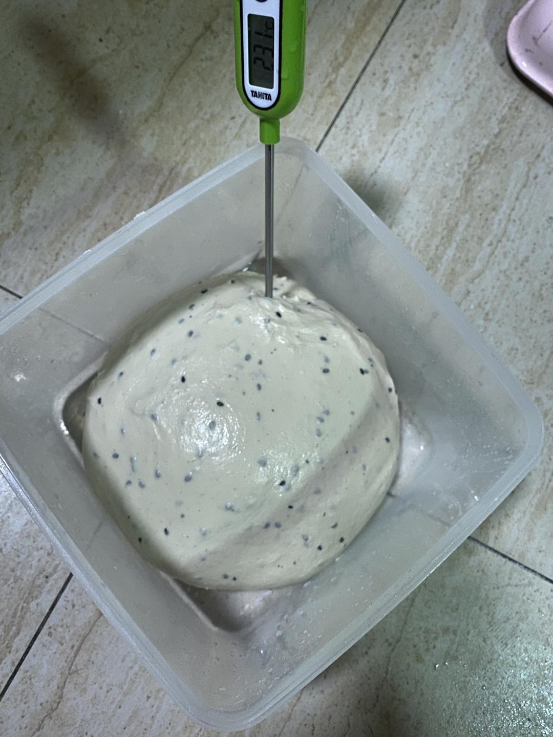 【鲁邦种】隔夜黑芝麻法棍的做法 步骤5