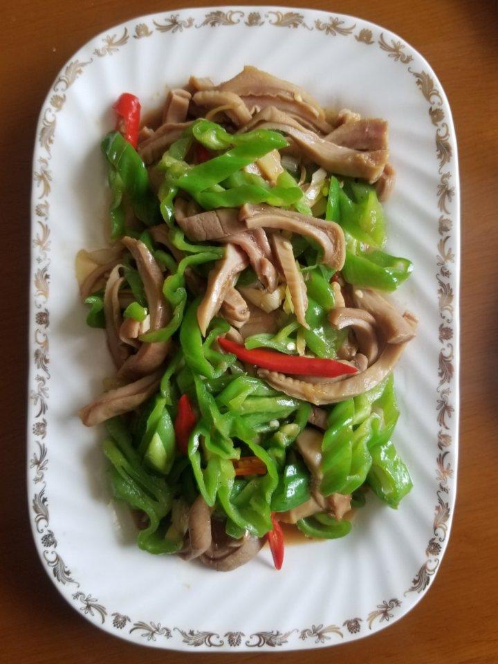 青椒炒猪肚