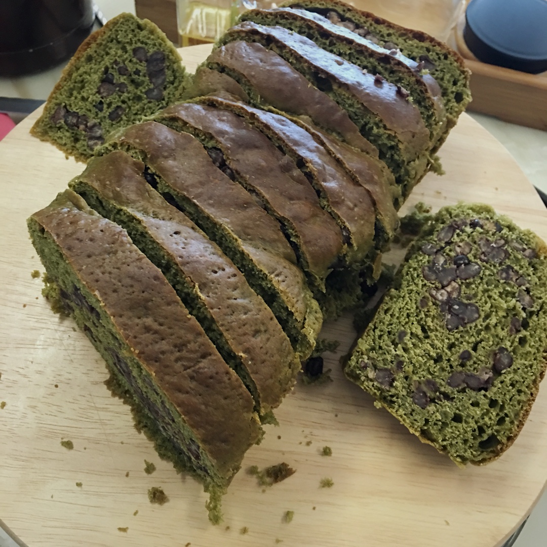 抹茶蜜豆土司