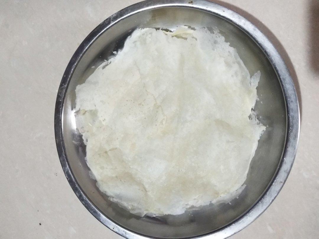 美食cake做的自制闽南润饼皮薄饼皮福建春卷皮水面的黄金比例