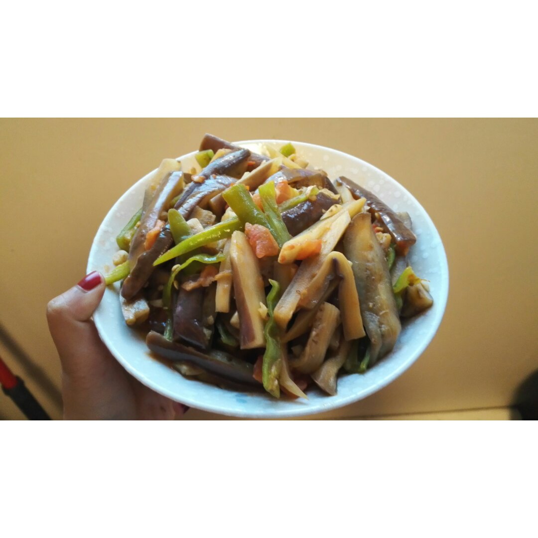 青椒炒茄子