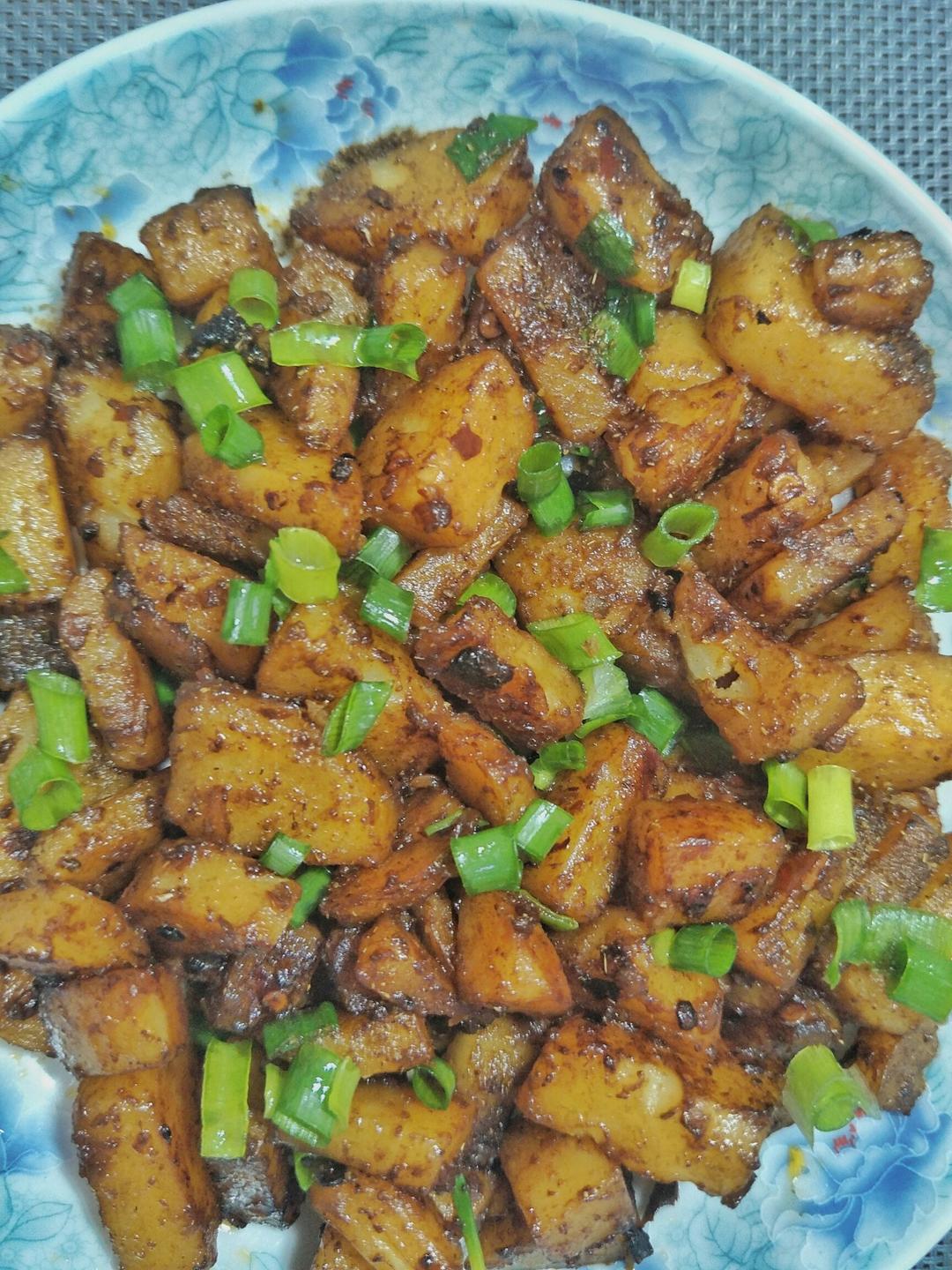 超级快手菜老干妈孜然土豆丁