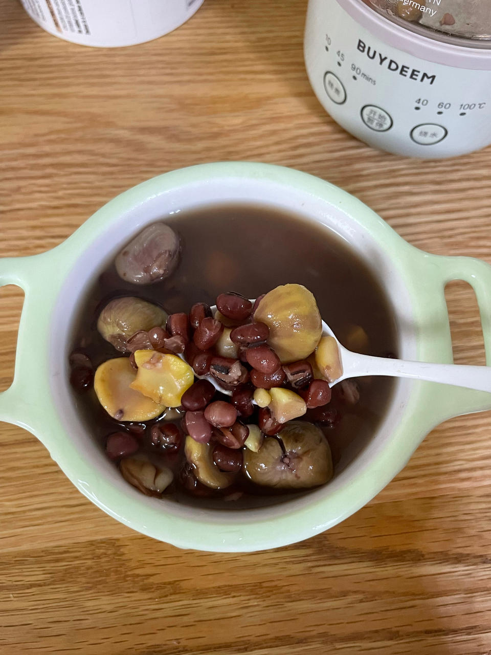 红豆栗子糖水【9月北鼎养生壶食谱】