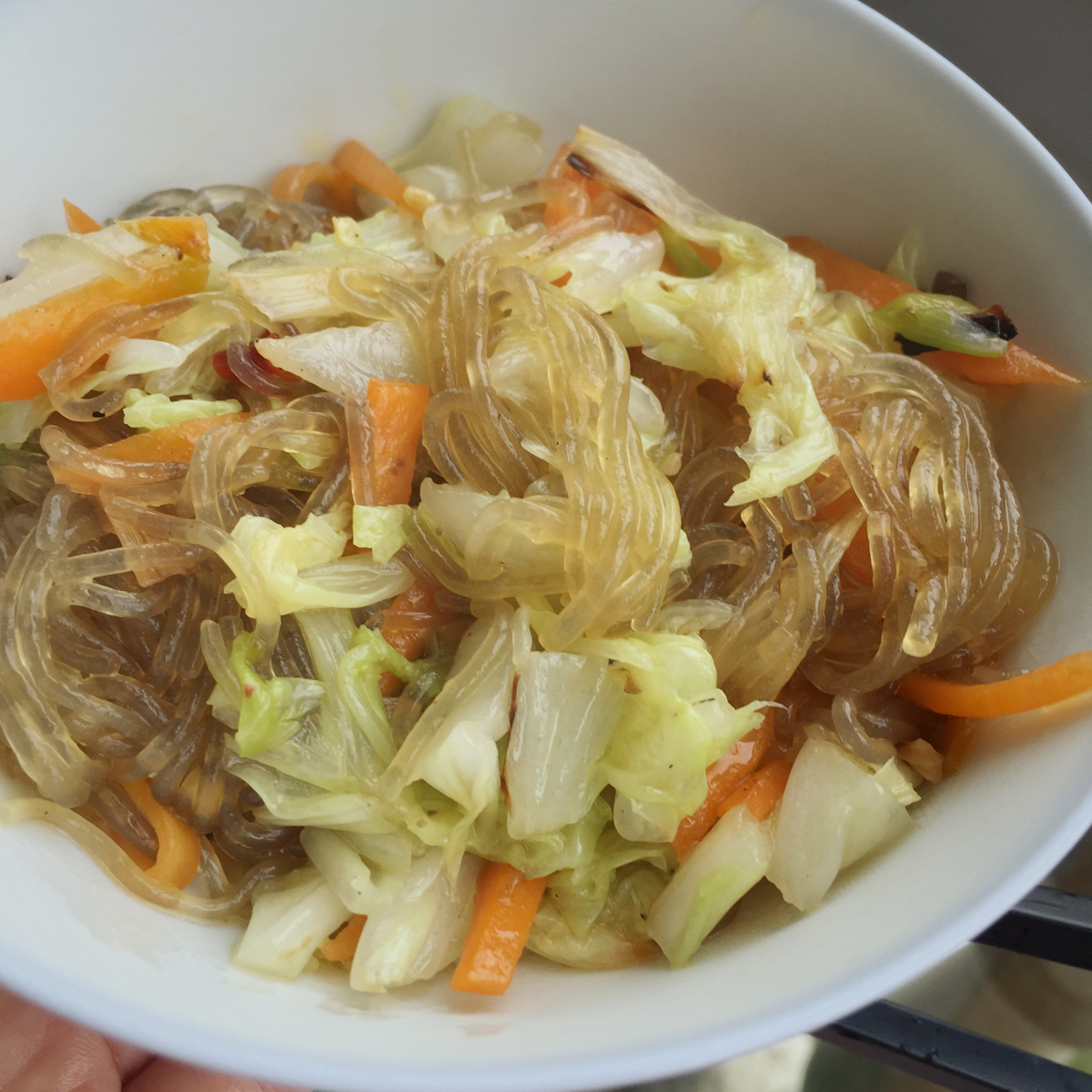 卷心菜炒粉丝 Glass noodles with Cabbage