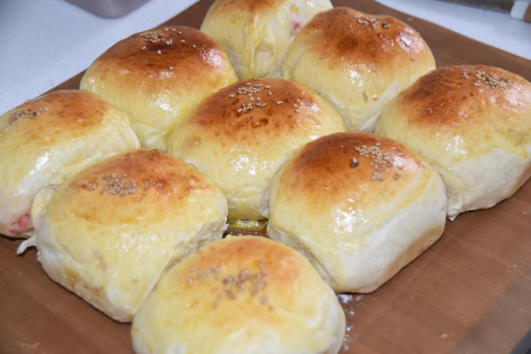 肉松沙拉酱面包（65度汤种）