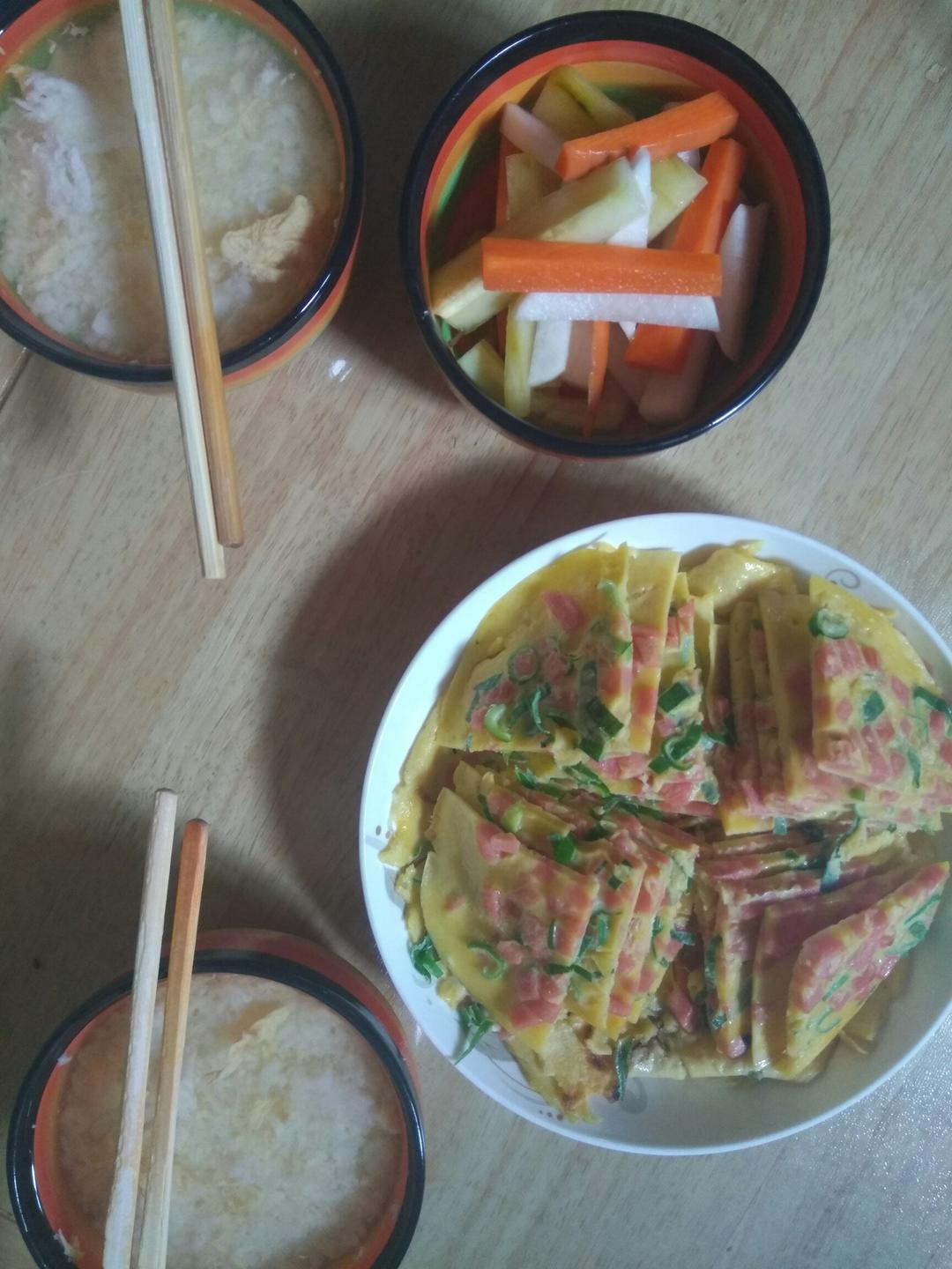 培根香葱鸡蛋饼