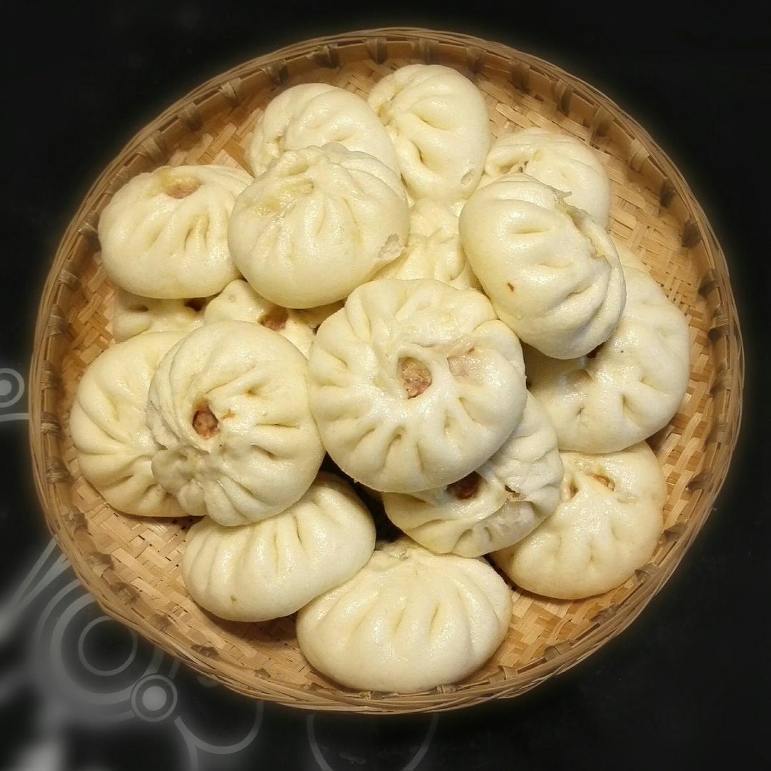 节省一半时间的大包子（另付翠绿菜包子，肉包子，腹黑包子食谱）