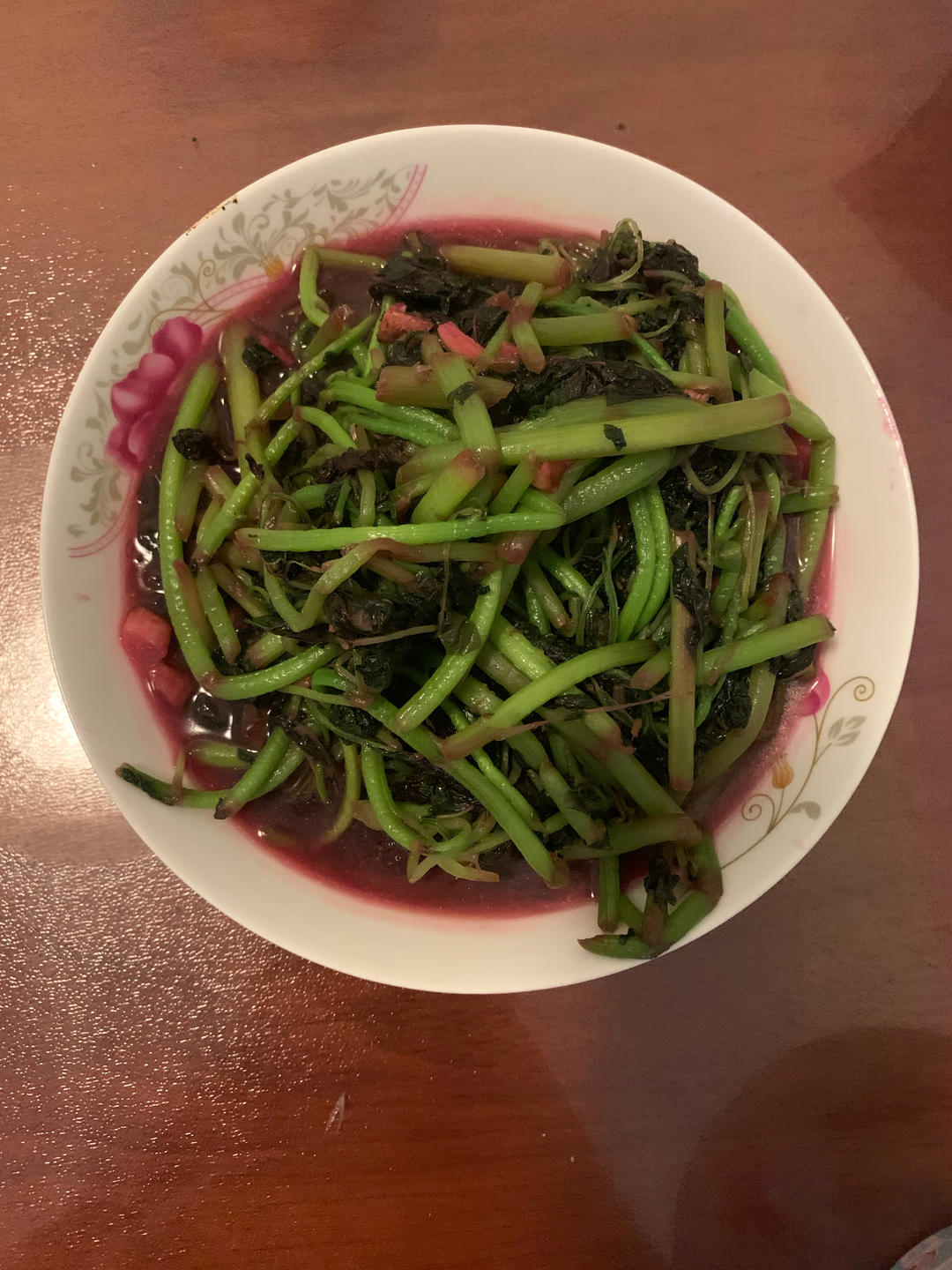 清炒红苋菜